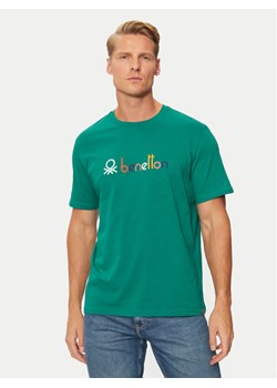 United Colors Of Benetton T-Shirt 3I1XU109Q Zielony Relaxed Fit ze sklepu MODIVO w kategorii T-shirty męskie - zdjęcie 181044509
