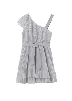 Mayoral Sukienka elegancka 6977 Szary Regular Fit ze sklepu MODIVO w kategorii Sukienki dziewczęce - zdjęcie 181044638