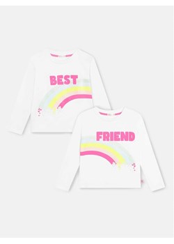 Billieblush Komplet 2 bluzek U15B94 Écru Regular Fit ze sklepu MODIVO w kategorii Bluzki dziewczęce - zdjęcie 181044695