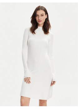 Max Mara Leisure Sukienka dzianinowa Pireo 2416321017 Biały Regular Fit ze sklepu MODIVO w kategorii Sukienki - zdjęcie 181044858