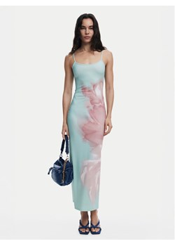 Desigual Sukienka letnia Lyon 25SWVK44 Turkusowy Regular Fit ze sklepu MODIVO w kategorii Sukienki - zdjęcie 181045005