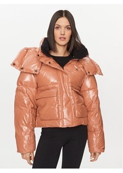 Calvin Klein Jeans Kurtka zimowa High Shine J20J221884 Pomarańczowy Oversize ze sklepu MODIVO w kategorii Kurtki damskie - zdjęcie 181045035