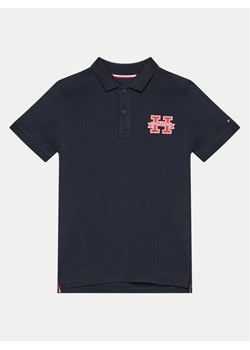 Tommy Hilfiger Polo KB0KB09029 Granatowy Regular Fit ze sklepu MODIVO w kategorii T-shirty chłopięce - zdjęcie 181045115