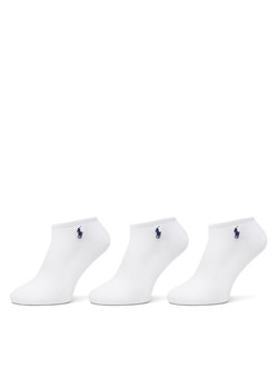 Polo Ralph Lauren Zestaw 3 par niskich skarpet unisex 455972888002 Biały ze sklepu MODIVO w kategorii Skarpetki damskie - zdjęcie 181045248