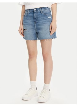 Calvin Klein Jeans Szorty jeansowe J20J225159 Niebieski Mom Fit ze sklepu MODIVO w kategorii Szorty - zdjęcie 181045358