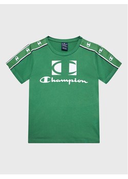 Champion T-Shirt 306326 Zielony Regular Fit ze sklepu MODIVO w kategorii T-shirty chłopięce - zdjęcie 181045417