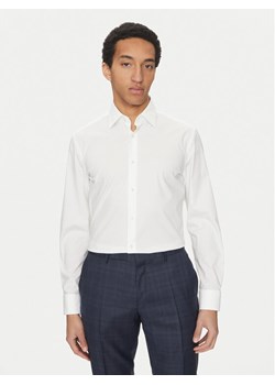 BOSS Koszula Hank 50532804 Biały Slim Fit ze sklepu MODIVO w kategorii Koszule męskie - zdjęcie 181045456