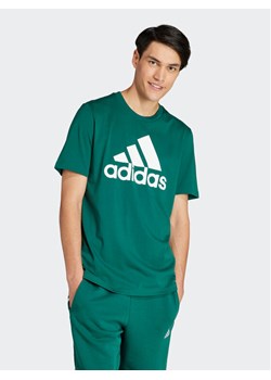 adidas T-Shirt Essentials IS1300 Zielony Regular Fit ze sklepu MODIVO w kategorii T-shirty męskie - zdjęcie 181045629