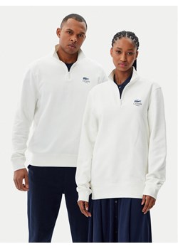 Lacoste Bluza Unisex SH2735 Biały Regular Fit ze sklepu MODIVO w kategorii Bluzy męskie - zdjęcie 181046019