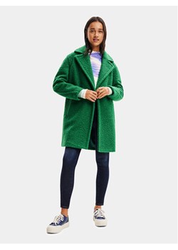 Desigual Płaszcz przejściowy 23WWEW21 Zielony Comfort Fit ze sklepu MODIVO w kategorii Płaszcze damskie - zdjęcie 181046047