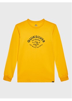 Quiksilver Bluzka Script Talk EQBZT04514 Żółty Regular Fit ze sklepu MODIVO w kategorii T-shirty chłopięce - zdjęcie 181046285
