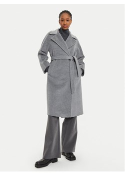 Weekend Max Mara Płaszcz wełniany Resina 2425016092 Szary Regular Fit ze sklepu MODIVO w kategorii Płaszcze damskie - zdjęcie 181046576