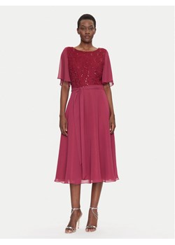 Swing Sukienka koktajlowa 5AI02500 Bordowy Regular Fit ze sklepu MODIVO w kategorii Sukienki - zdjęcie 181046669
