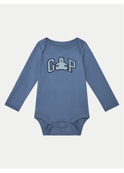 Gap Body 627607 Niebieski Regular Fit ze sklepu MODIVO w kategorii Body niemowlęce - zdjęcie 181046817