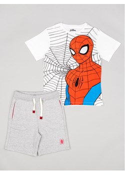 Zippy Komplet t-shirt i spodenki Spider-Man ZKBAP0602 23002 Biały Regular Fit ze sklepu MODIVO w kategorii Komplety chłopięce - zdjęcie 181046936