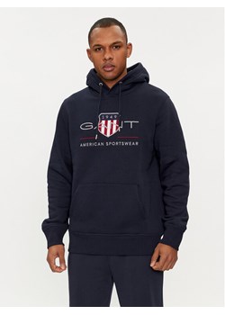 Gant Bluza Archive Shield 2047082 Granatowy Regular Fit ze sklepu MODIVO w kategorii Bluzy męskie - zdjęcie 181046999