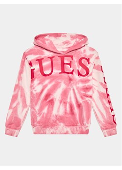 Guess Bluza J3YQ01 KA6R3 Różowy Loose Fit ze sklepu MODIVO w kategorii Bluzy dziewczęce - zdjęcie 181047006