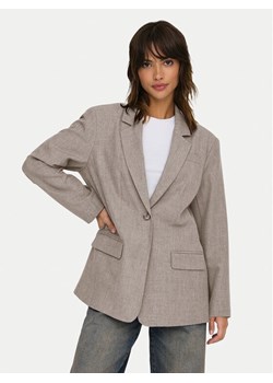 ONLY Marynarka Linda 15328158 Beżowy Oversize ze sklepu MODIVO w kategorii Marynarki damskie - zdjęcie 181047127