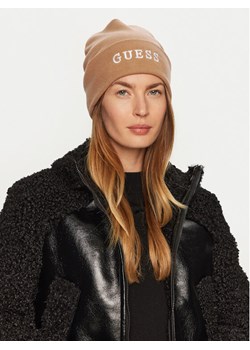 Guess Czapka AW5189 POL01 Beżowy ze sklepu MODIVO w kategorii Czapki zimowe damskie - zdjęcie 181047199