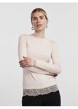 YAS Bluzka Elle 26024677 Beżowy Slim Fit ze sklepu MODIVO w kategorii Bluzki damskie - zdjęcie 181047358