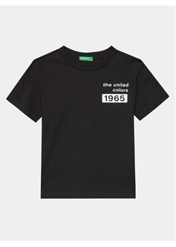 United Colors Of Benetton T-Shirt 3096C10H2 Czarny Regular Fit ze sklepu MODIVO w kategorii T-shirty chłopięce - zdjęcie 181047397