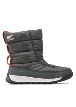 Sorel Śniegowce Youth Whitney™ II Puffy Mid Wp NY3873-054 Szary ze sklepu MODIVO w kategorii Buty zimowe dziecięce - zdjęcie 181047559