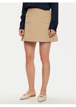 Tommy Hilfiger Spódnica mini WW0WW44994 Beżowy Regular Fit ze sklepu MODIVO w kategorii Spódnice - zdjęcie 181047648