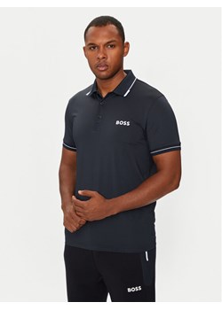 Boss Polo Paul Pro 50506203 Granatowy Slim Fit ze sklepu MODIVO w kategorii T-shirty męskie - zdjęcie 181047656