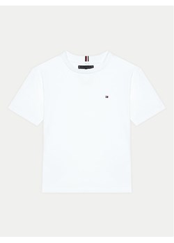 Tommy Hilfiger T-Shirt KB0KB09601 S Biały Regular Fit ze sklepu MODIVO w kategorii Bluzki dziewczęce - zdjęcie 181047657