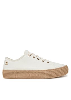 Tommy Hilfiger Espadryle Vulc Espadrille Sneaker FW0FW08404 Biały ze sklepu MODIVO w kategorii Espadryle damskie - zdjęcie 181047669