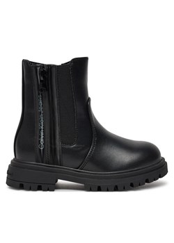 Calvin Klein Jeans Botki Chelsea Boot V3A5-81019-1355 M Czarny ze sklepu MODIVO w kategorii Buty zimowe dziecięce - zdjęcie 181047737