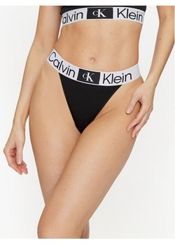 Calvin Klein Underwear Stringi 000QF7721E Czarny ze sklepu MODIVO w kategorii Majtki damskie - zdjęcie 181047775