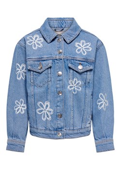 Kids ONLY Kurtka jeansowa 15296603 Niebieski Regular Fit ze sklepu MODIVO w kategorii Kurtki dziewczęce - zdjęcie 181047805