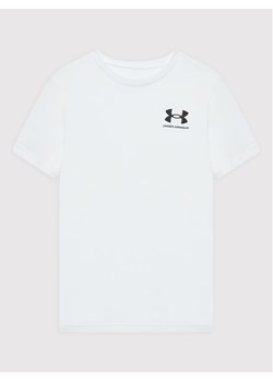 Under Armour T-Shirt Ua Sportstyle Left Chest 1363280 Biały Regular Fit ze sklepu MODIVO w kategorii T-shirty chłopięce - zdjęcie 181048109