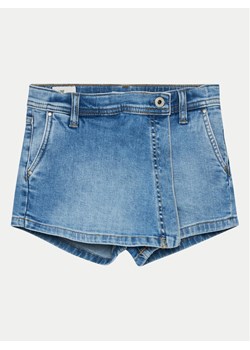 Pepe Jeans Szorty jeansowe A-Line Skort Hw Jr PG800862 Niebieski Regular Fit ze sklepu MODIVO w kategorii Spodenki dziewczęce - zdjęcie 181048159