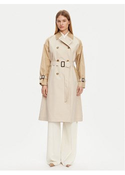 Weekend Max Mara Trencz Canasta 2515021011 Beżowy Regular Fit ze sklepu MODIVO w kategorii Płaszcze damskie - zdjęcie 181048325