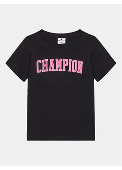 Champion T-Shirt 404658 Czarny Regular Fit ze sklepu MODIVO w kategorii Bluzki dziewczęce - zdjęcie 181048397