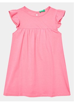 United Colors Of Benetton Sukienka codzienna 3096GV00H Różowy Regular Fit ze sklepu MODIVO w kategorii Sukienki dziewczęce - zdjęcie 181048409