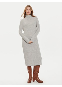 Tommy Hilfiger Sukienka dzianinowa WW0WW43080 Szary Regular Fit ze sklepu MODIVO w kategorii Sukienki - zdjęcie 181048697