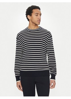 Tommy Hilfiger Sweter Breton MW0MW38944 Granatowy Regular Fit ze sklepu MODIVO w kategorii Swetry męskie - zdjęcie 181048706