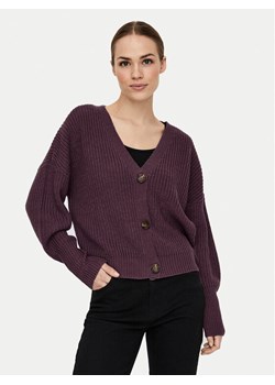Vero Moda Kardigan Lea 10249632 Fioletowy Regular Fit ze sklepu MODIVO w kategorii Swetry damskie - zdjęcie 181048805