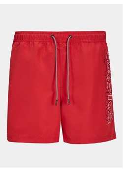 Jack&Jones Junior Szorty kąpielowe Fiji 12253748 Czerwony Regular Fit ze sklepu MODIVO w kategorii Kąpielówki chłopięce - zdjęcie 181048895