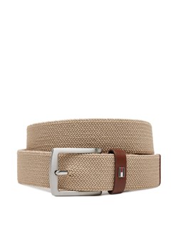 Tommy Hilfiger Pasek Męski Denton Elastic 3.5 AM0AM13354 Beżowy ze sklepu MODIVO w kategorii Paski męskie - zdjęcie 181048969