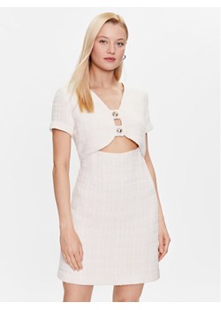 Pinko Sukienka codzienna 100946 A0UO Écru Regular Fit ze sklepu MODIVO w kategorii Sukienki - zdjęcie 181048977
