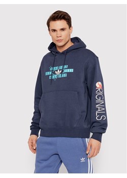 adidas Bluza Forever Sport HC2122 Granatowy Regular Fit ze sklepu MODIVO w kategorii Bluzy męskie - zdjęcie 181049139