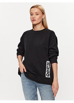 Hugo Bluza 50492807 Czarny Oversize ze sklepu MODIVO w kategorii Bluzy damskie - zdjęcie 181049176