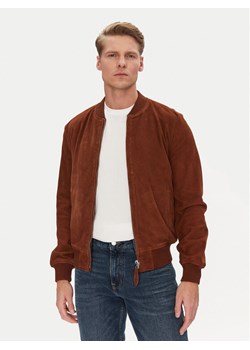 SCHOTT N.Y.C. Kurtka skórzana LC300 Brązowy Regular Fit ze sklepu MODIVO w kategorii Kurtki męskie - zdjęcie 181049365