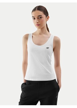 4F Top 4FWSS24TSLEF041 Biały Slim Fit ze sklepu MODIVO w kategorii Bluzki damskie - zdjęcie 181049379