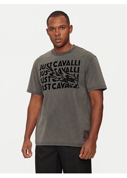 Just Cavalli T-Shirt 77OAHC05 Czarny Regular Fit ze sklepu MODIVO w kategorii T-shirty męskie - zdjęcie 181049517