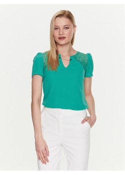 NAF NAF T-Shirt Ojasper XENT113 Zielony Regular Fit ze sklepu MODIVO w kategorii Bluzki damskie - zdjęcie 181049539